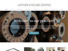 Tablet Screenshot of lifetimeeyecarecenter.net